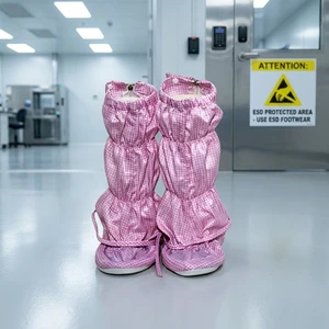High Quality Antistatic ESD Safety Shoe Covers Laboratory Cleanroom Dust Proof Purification Room Boots Cover