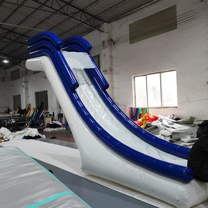 Airtight Super Yacht Water Equipment Dock Floating Boat Inflatable Water Slide For Yachts