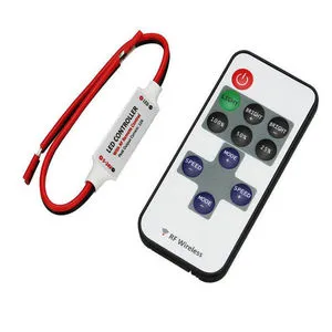 Mini 12A Wireless RF Remote LED Controller Dimmer DC12V for Single Color Strip Lighting 3528 5050 Metal Material 220V Output 6A