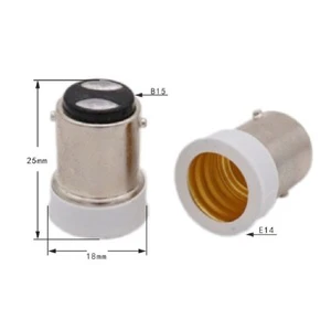 B15D E14 E12 Lamp Holder Converter B15D to E14 Light Base Socket