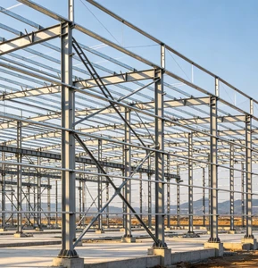 Versatile Light Steel Prefab House With Roll up Door for Workshop Storage and Garage Use