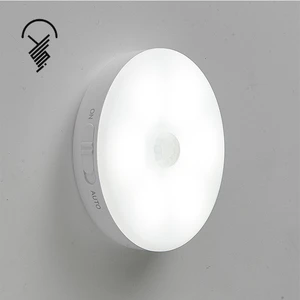 New LED Wireless Rechargeable Motion Sensor Kitchen Cabinet Lights Portable Infrared Induction Lamp Night Lights