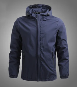 2024 Spring Jacket New Casual Men's Baseball Suit Hooded Blank Jacket Windbreak Jacket Mountaineering Clothing