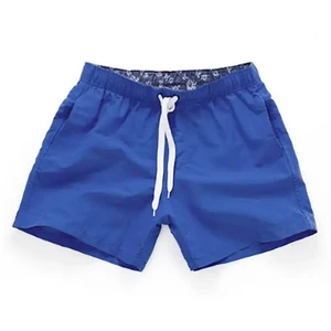 High Quality Beach Shorts Men Swimming, Custom Beach Trunks, Floral Printed Women Swim Shorts Stretch Waist Swimming