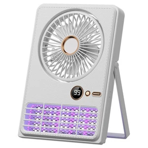 Solid ABS Electric Bug Zapper Anti-Mosquito Lamp Outdoor Mosquito Killer With Small Camping Fan For Desktop Use