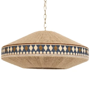 Low Moq Simple Hemp Rope Chandelier Natural Rattan Decorative Dining Room Kitchen Modern Rope Pendant Lamp