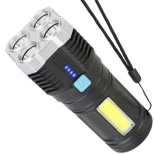 Super Bright Rechargeable LED Floodlight Torch with Strap Super Bright Flashlight