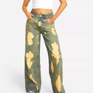 Women's High Waist Breathable Casual Solid 100% Cotton Vintage Oversized Jeans