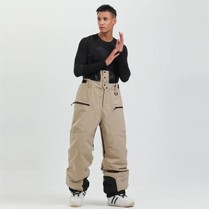 Winter Waterproof Ski Bib Pants for Men Women Outdoor Mountain Sport Suspenders Snowboard Overall Clothes Hiking Snow Trousers