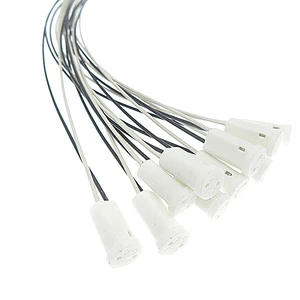 G4 LED Crystal Lamp Holder Iron Plating Screw Style White & Black Light Bulbs Socket 10cm-100cm