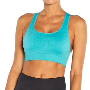 Breathable Quick Dry High Support Eco-Friendly Spandex/Nylon Women's Fitness Sports Bra Removable Pads Adjustable Straps