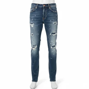 New Fashion Wholesale Men's Jeans Plus Size Straight Work Breathable Denim Pants Oem Serviced Design Custom