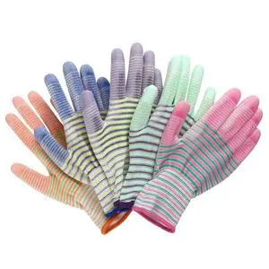 Zebra Striped Gloves Gardening Non-slip Wear-resistant Work Labor Cleaning Gloves Security Labor Protection Gloves