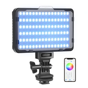 Neewer RGB Video Light With APP Control,Led Camera Light CRI95+ Dimmable for YouTube DSLR Camera Camcorder Photo Lighting,RGB176