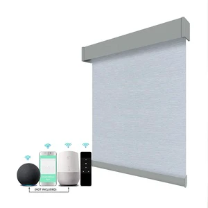 Blackout Blinds Google WiFi Alexa App Remote Control Smart Shades Motorized Roller Blinds For Window Made In China