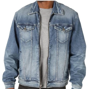 Men's Sheep Skin Denim Jacket Winter Casual Oversize Breathable Waterproof Windproof with Letter Pattern