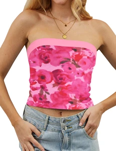 New Design Fitness & Yoga Tube Tops for Women's With Best Quality Material Breathable Comfy Tube Tops for Women's