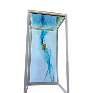 Custom Simple Luxury Modern Metal Apartment Villa Private Elevator Cabin LED Light Decoration Parts Home Use