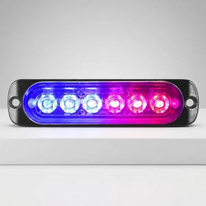 Super Bright 6 LED Emergency Warning Light IP67 Waterproof 10-30V Strobe Flashing Lamp for Truck Auto