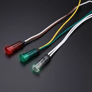 Waterproof Indicator Light Multi Colored Plastic Equipment Signal Lamp for Mechanical Use