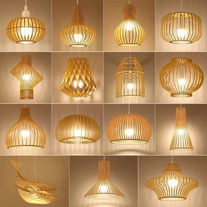 Modern High Quality Handmade Bamboo Woven Design Lamp Restaurant Hotel Living Room Led Bamboo Chandelier