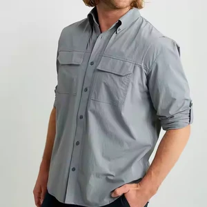 Custom logo Long-sleeved Windproof Lightweight Sun-protective Shirt UPF 50 + UV Quick-drying Cooling Fishing Shirt Work Shirt