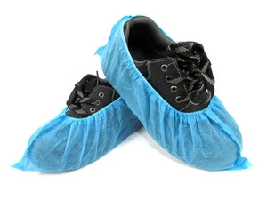 Disposable Non-woven Shoe Covers Anti-slip Dust Proof Breathable Single Use Boot Covers For Hospital Laboratory Factory Home