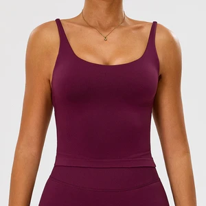 Seamless Women Tight Beauty Back Adjustable High Support Shockproof Vest Fitness Gym Yoga Tank Top