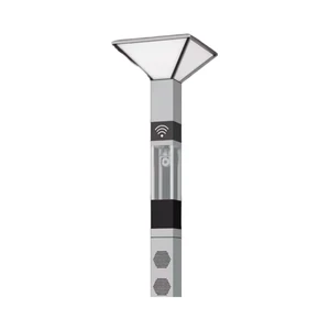 Jieyao Smart Street Lamp HD Camera Walkie-Talkie 4G IP65 6 Meters High Galvanized Steel Body LED 200W AC/Battery Options 5-Year