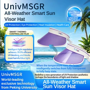 Anti UV Unisex Curved Transparent Wide Visor Shield Sports Cycling Running Empty Top Adjustable Casual Summer Beach Visor 100%
