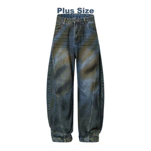 New Promotion Mens Boot Cut Jeans Hombre Exposed Seam Denim Jeans Manufacturer Men's Plus Size Jeans