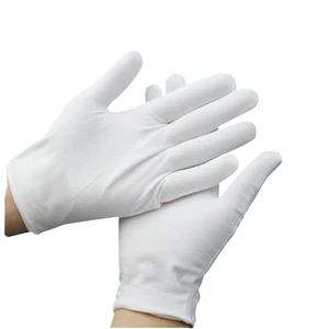 Antique Etiquette Anti-Static Safety Gloves White Microfiber Disposable Dust-Free Cleanroom Free Size Customizable Protective