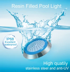 304 Stainless Steel Waterproof IP68 AC12V Underwater RGB Illumination Piscina Swimming LED Pool Light