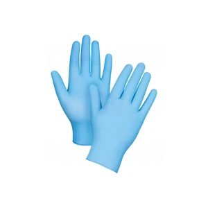 Blue Black White Powder-Free Nitrile Safety Gloves for Medical Hotel Use Disposable Touchscreen Compatibility Cleaning Purpose