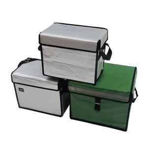 Advanced Leather Foldable Large Capacity Medical Cooler Box Chill Technology Insulated Shipping Freezing Vaccine Blood Medicine