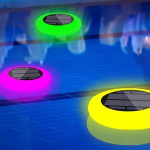 Factory Wholesale Solar Powered IP67 Waterproof Changing Floating Lamp Outdoor Party Garden Pond Swimming Pool Lights