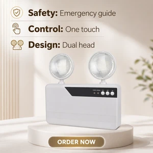 LED Emergency Light Adjustable Beam ABS Housing 3 Hours Standby Compliant With EU Standard for UK Europe Market