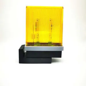 Modern Designed Automatic Gate Warning Alarm Lamp Durable LED Flash Lamp with Brass Aluminium Plastic Screw Installation