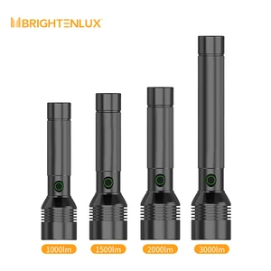 Customized Emergency Camping Handheld Powerful Tactical Edc Led Flashlight USB High Power Rechargeable Torch Light Long Range
