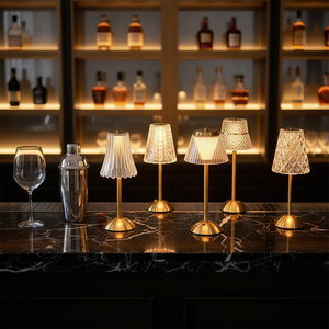 Nordic Cordless LED Bedside Lamp Battery Powered Dimmable Touch Sensor Table Light Luxury Ambient Lighting Dining Table Wedding