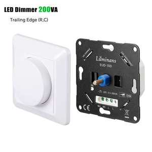 CE ROHS Certified 220V-240V LED Lights Rotary LED Dimmer for Hotel Villa and Office Lighting Retrofit Projects