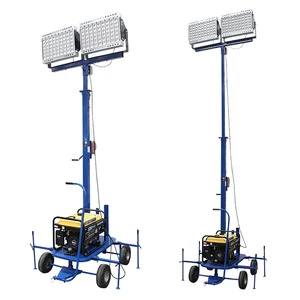 Tower Light Retrofit Led Telescopic Mast Mobile 3KW 5KW LED Outdoor Lighting Tower