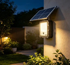 Solar Security Flood Light with Camera 324x2835 LEDs Radar Sensor Motion Detection 45W Panel 45AH LiFePO4 IP65 Outdoor Wall Lamp