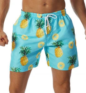 2025 New Summer Beach Set Men's Shorts With Pocket Design Trend 3D Digital Printed American Casual Swimming Shorts