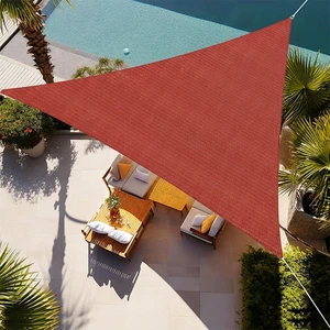 Rectangle Woven Heavy Duty Sunshade Sail UV Protection Deck Patio Canopy Rust Resistant Breathable Cover