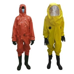 Hot Sale PVC Class 2 Safety Personal Chemical Hazmat Protective Retardant Equipment for Fireman Safety Working