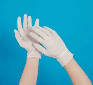 Water Proof Nitrile Safety Gloves Hospital Medical Examination Small Size Blue Disposable Powder Free 4 Mil Food Grade CE
