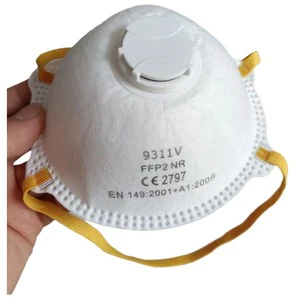 PPE Safety Disposable Respirator FFP2 Dust Face Mask For Construction Mining Spray Painting And Daily Use