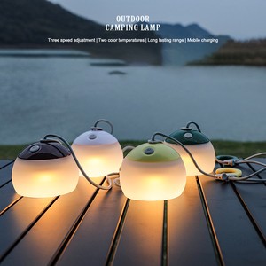 Outdoor High Brightness LED Camping Tent Light Waterproof Camping Light Silicon USB Charging Camping Light