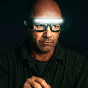 Headlight Sensor Touch Control Hands-Free Lamp Glasses Work Lamp Waterproof for Running Cycling Camping Night